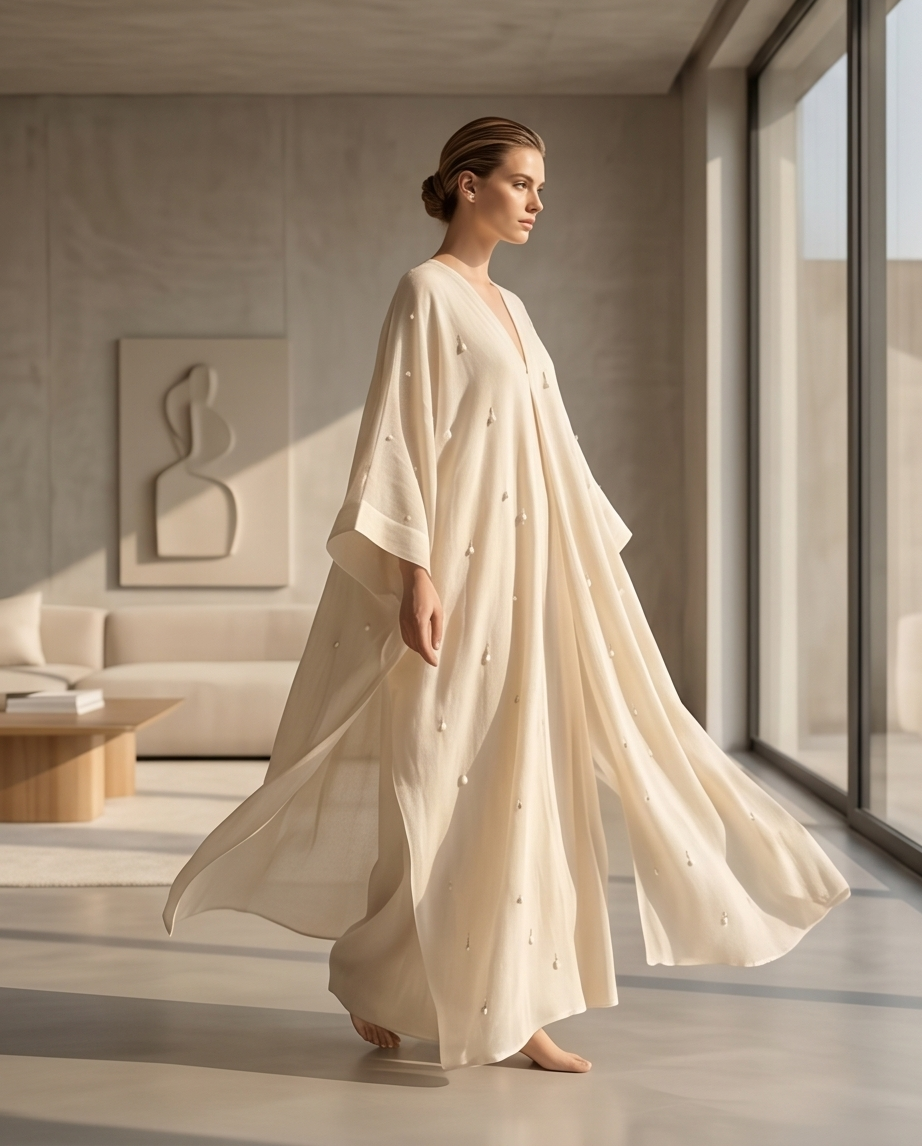 Noir Silk Cape